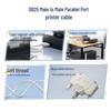 Jinghua 1.5m DB25 Male/Female Serial Parallel Port Printer Cable for Cash Register Scanner
