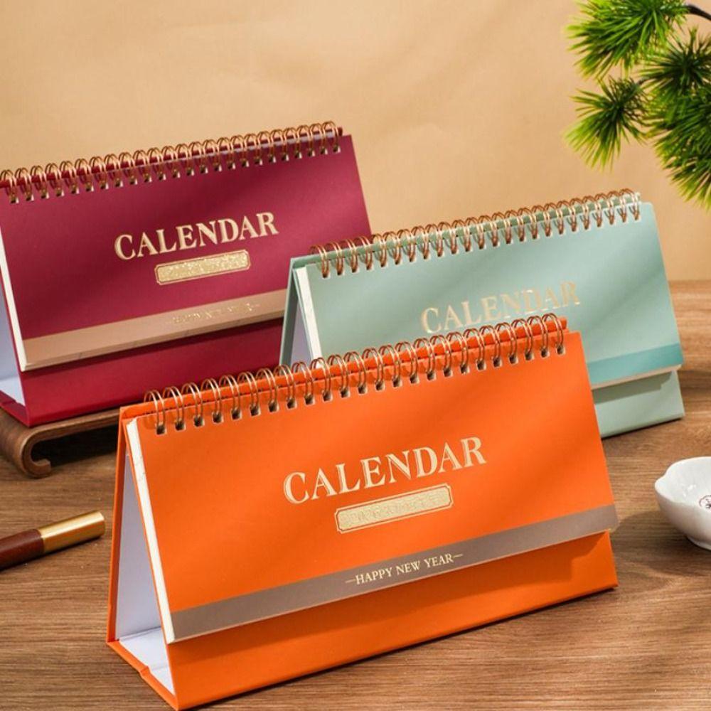 Standing 2026 Desk Calendar Portable Daily Planner Simple Style Schedule Planner  Office Stationery