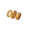 Elegant Gold-Plated Titanium Steel Ring for Women - Versatile Light Luxury Jewelry 