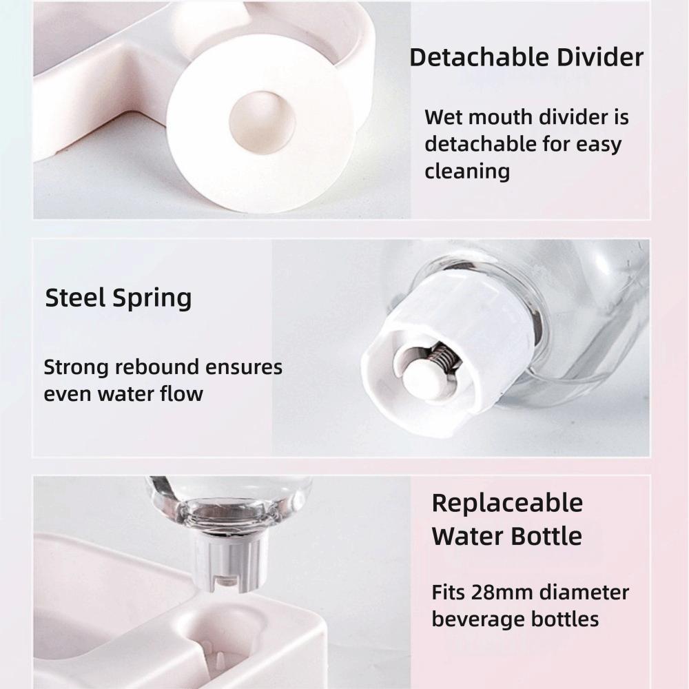 Feeding Dispenser Automatic Water Bowl Feeder Dual-use Corner Pet Food Dish Drinking And Feeding