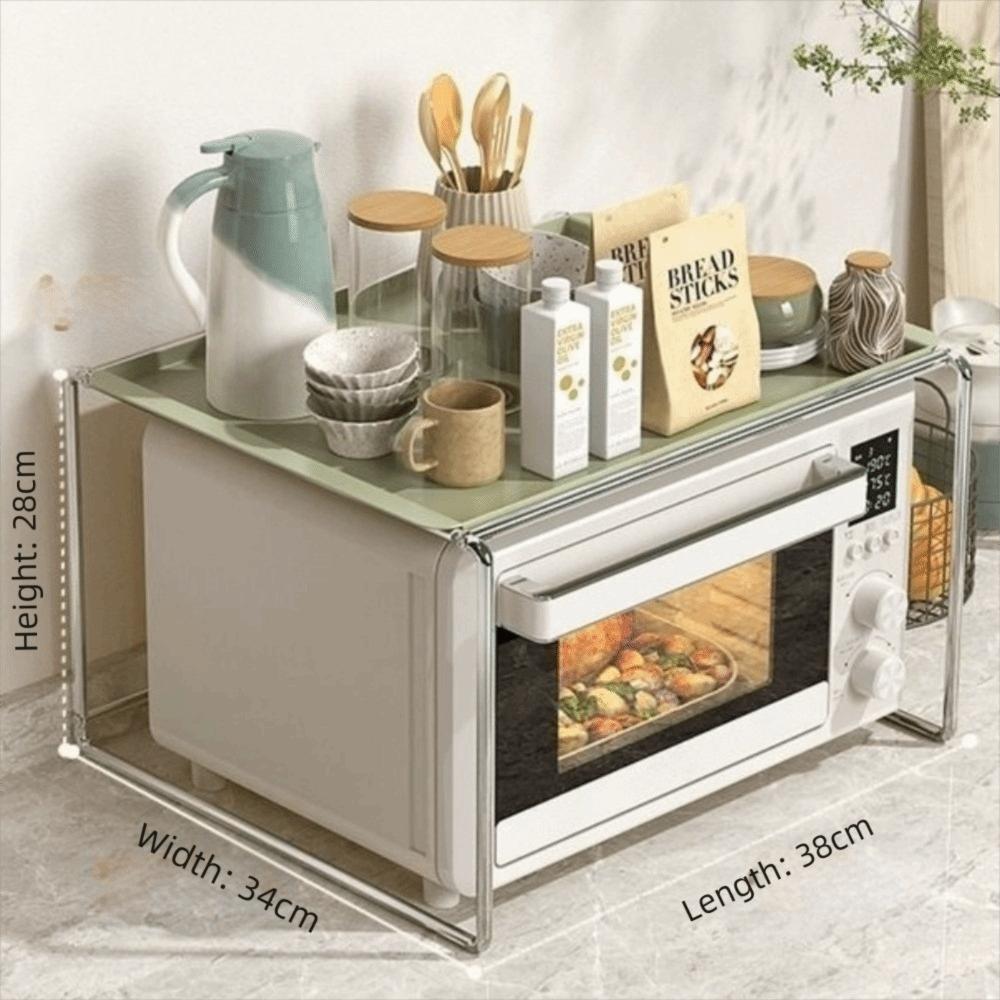 

Компактна підставка для мікрохвильової печі, знімна підставка для мікрохвильовки, організація дому зелений