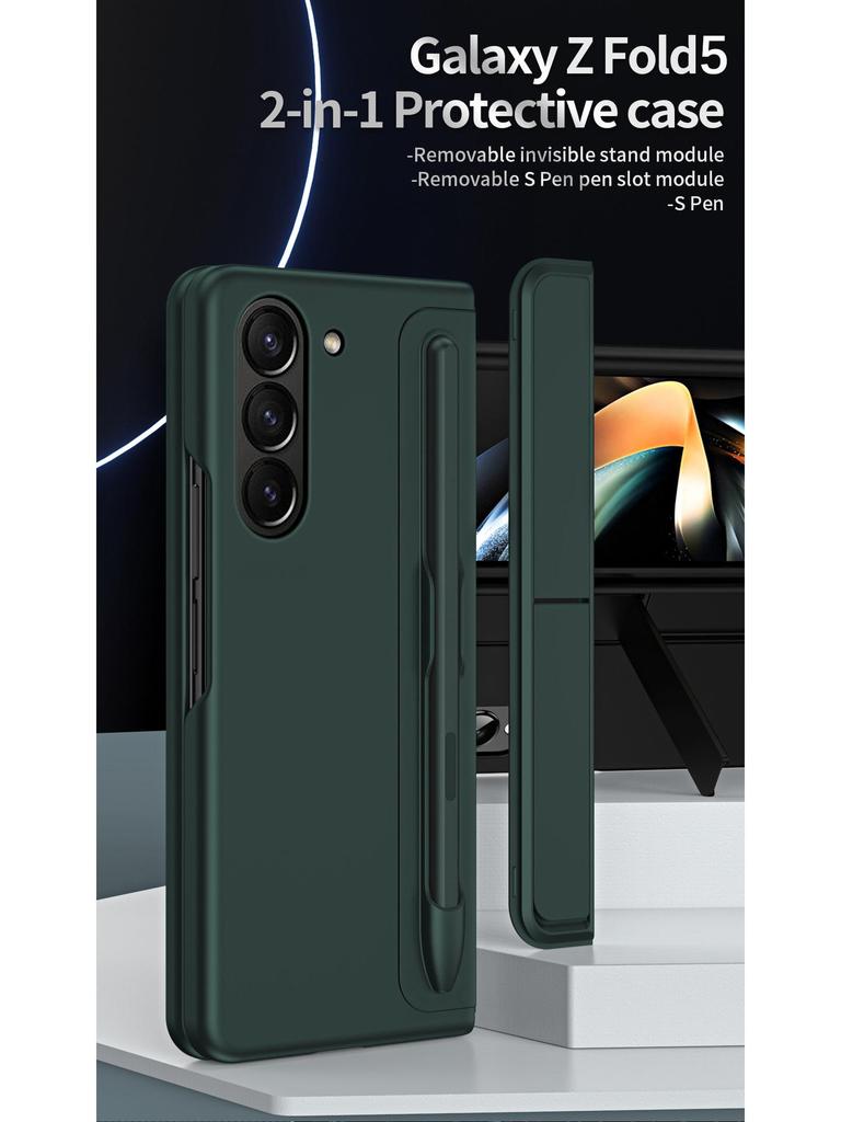Samsung Z Fold Series Multi-Gen Phone Case: 2-in-1 Stand & Pen Slot with Anti-Drop Protection