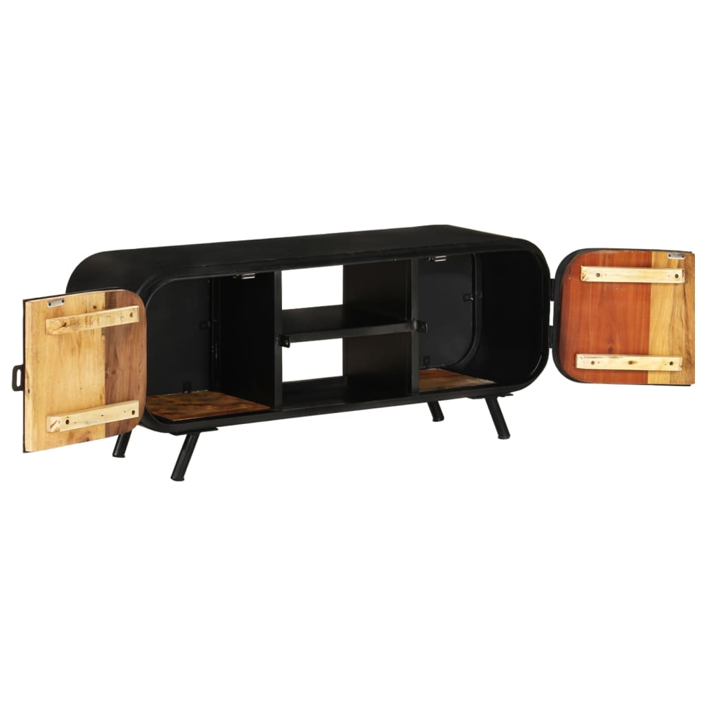 Vidaxl TV Cabinet, 110X30X45 Cm, Light Reclaimed Wood