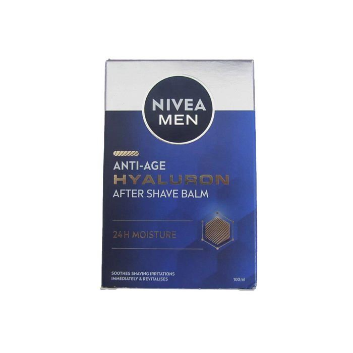 Baume Après-Rasage - NIVEA MEN - Hyaluron - Hydratation 24h - Anti-âge - 100 ml