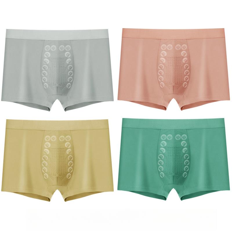 4pcs Men's Underwear Men's Boxer Shorts Middle-aged and Young Four Cornered Shorts Underwear Boxer Brief