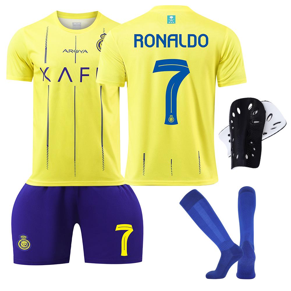 Al Nassr 2023/24 Ronaldo Nu. 7 & Mané Nu. Set 10 tricouri pentru adulți și copii