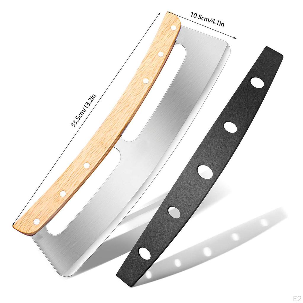 Pizza Cutter Rocker Cheese Pie Bread Blade Slicers