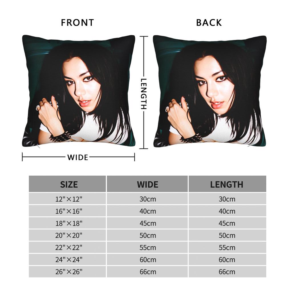 Charli Xcx Brat Pillowcases Cute Funny Pillow Case For Sofa Bedroom Home Decor Comfy Pillow Cover