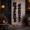 Schwarze Ahornblatt-Girlande für Halloween Wandbehang Dekoration