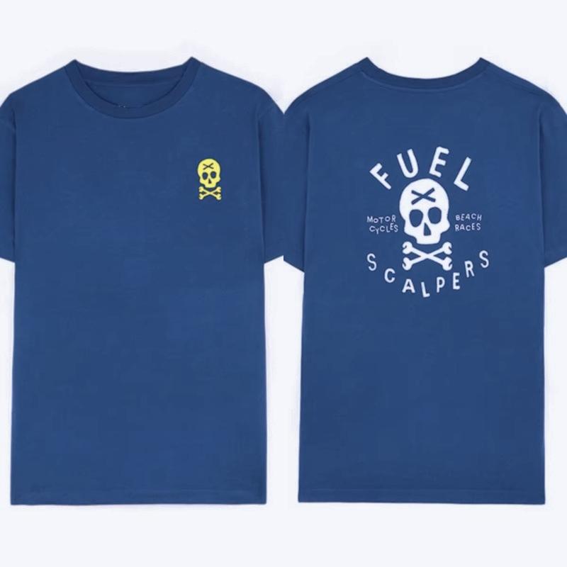 

2025 Футболка Fuel X Scalpers FXS с принтом по всей поверхности, летняя, люксовый бренд, хлопок, женская, оверсайз, Y2k, уличный стиль, мужской топ 4XL