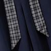 Sibai She Women's Plaid Color-Block High-Waist Fleece-Lined Wide-Leg Pants