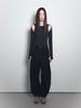 Visus Curved Courduroy Pants_Navy