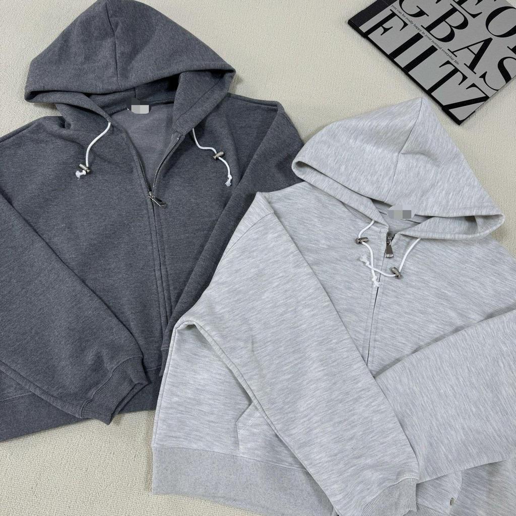 Korean Dongdaemun Trendy Autumn/Winter Loose Zipper Hoodie – No Returns/Exchanges