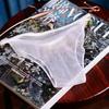 Sexy Men's Briefs Jj Set of Aircraft Stockings Underwear Women's Transparent Ultra-thin One-piece Core-wrapped Silk Shorts