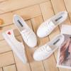 Little White Shoes Women's New Spring and Autumn Harajuku Ins Tide Love Student Breathable Flat Bottom Fashion Single Shoes Women