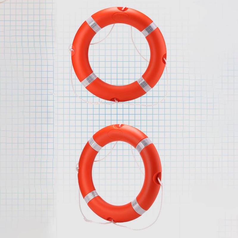 Anello di salvataggio solido in plastica certificato CCS marino professionale da 2,5 kg per adulti e bambini Anello di salvataggio per controllo delle inondazioni