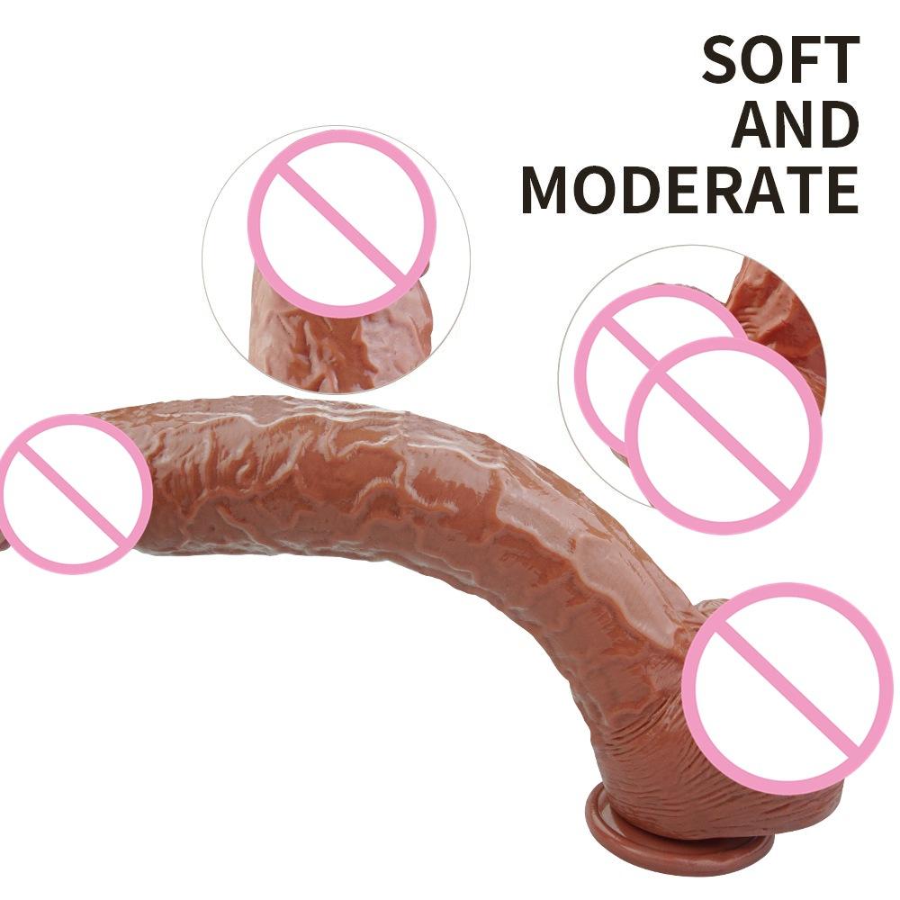 Extra dlouhý velký penis imitace zvířecího penisu Mužská a ženská masturbace a zábavné produkty – vestibulární a anální zátky