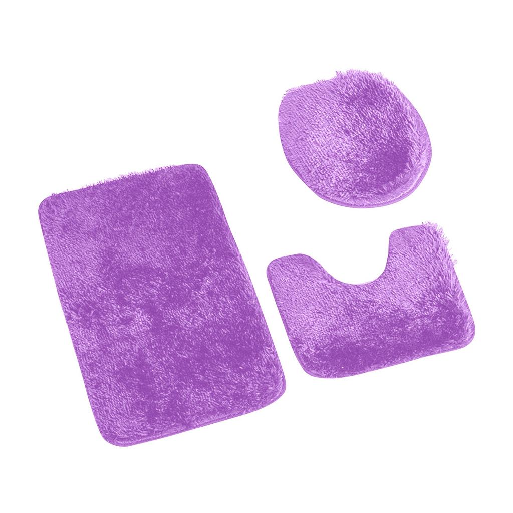 Koupelna Koberec Toaleta Povlak na polštář Mikrovlákno Absorpční protiskluzová podložka Třídílná sada=U-tvar 40*50+potah 45*50+rohož na dveře 50*80