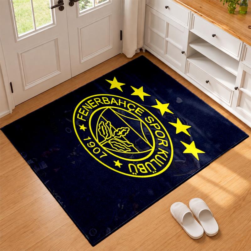 Fenerbahce Carpet Door Mat for Living Room or Bedroom Protective Mat Under Chair Office Decoration Christmas Gift Birthday Present