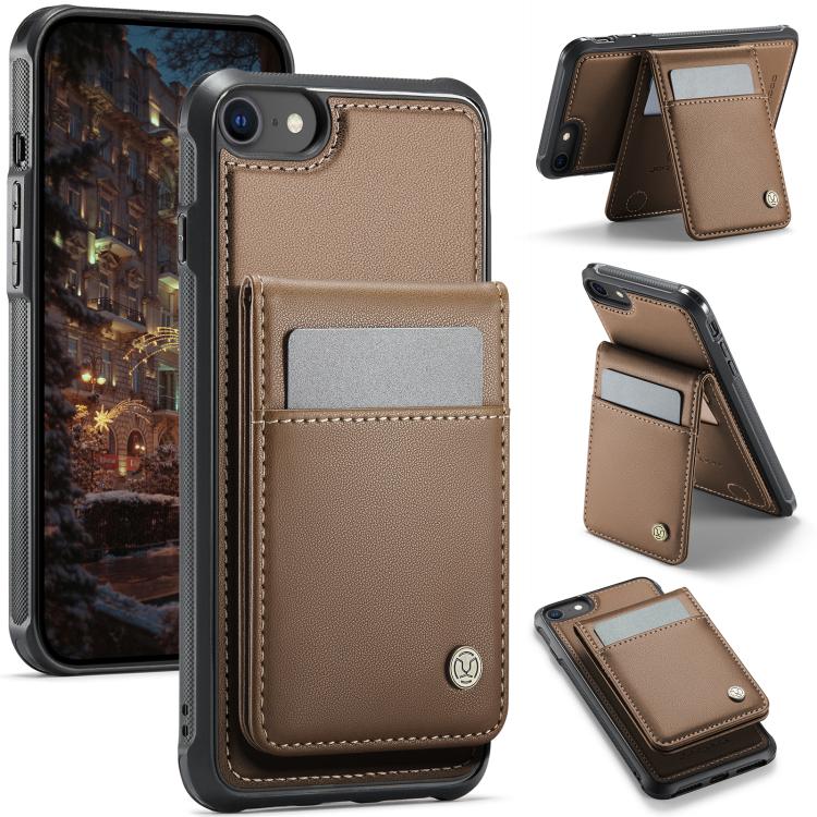 JEEHOOD J06 British Style RFID MagSafe Card Bag PU Phone Case