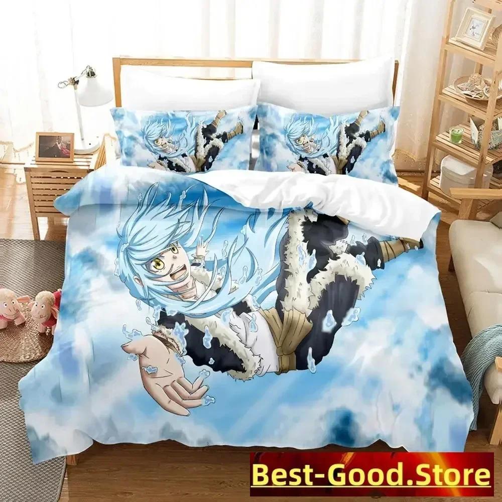 Tid Jag Blev Återfödd Som En Slem Bäddset Enkelsäng Tvåbäddsrum Full Queen King Size Sängkläder Vuxen Barn Sovrum Påslakan Set