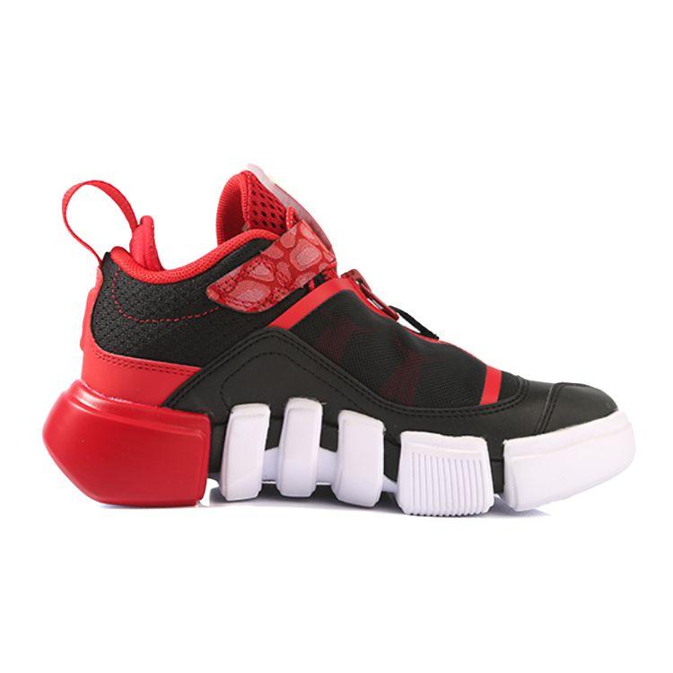 Li Ning Childrens Wudao Trend Sports Casual Shoes Kids Casual Shoes Black Red YKCQ146-3