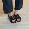 Spot!! Slack Flat-bottomed Slippers Women's Summer New Bangkok Mop Casual Summer Outer Wear Pleated One-word Mop