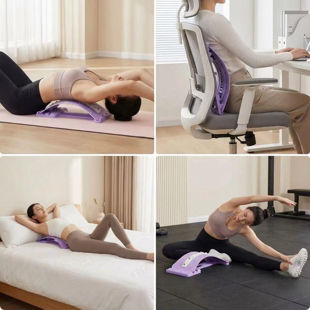 with Magnetic Stones Back Massager Adjustable Spinal Correction Pillow  Lower Back