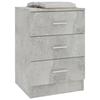 VidaXL Tables de chevet 2 pcs Gris béton 38x35x56 cm Bois d'ingénierie 800459