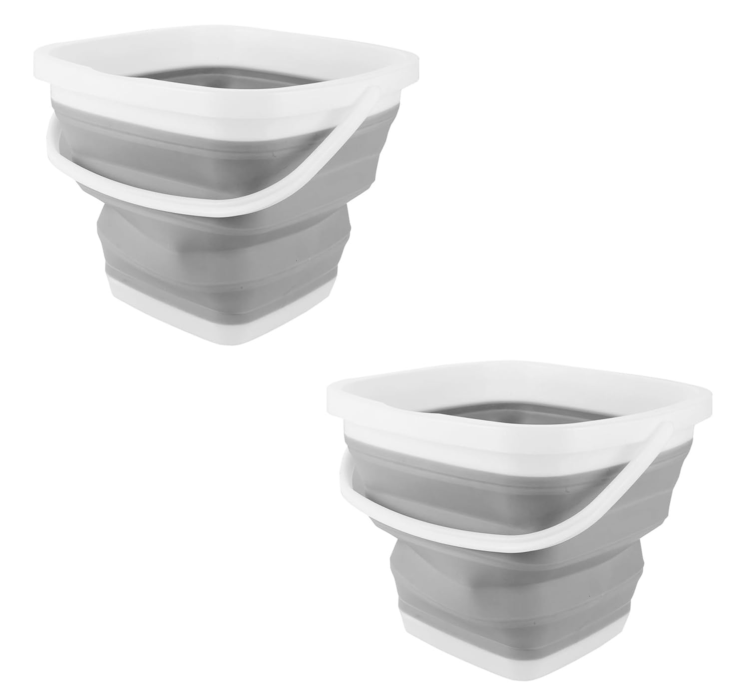 

Yanuki Складное ведро Набор из 2 ведер 10 л Ведро для рыбалки Большое Компактное Хранение Экономия места Уборка Мытье автомобиля Набор воды