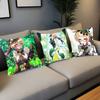 Emilie Anime G-Genshin Impact Pillow Case Fashion Square Pillowcase Bedroom Sofa Room Ins Decoration Leisure