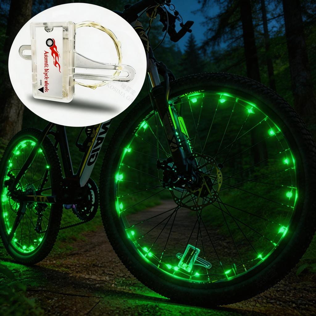 Accessoires de Vélo Lumières LED Roues Chaudes pour Vélo Lumières de Décoration de Cadre VTT Lumières de Rayons de Vélo Lumières de Roues de Vélo de Route pour Cyclisme