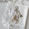 Versatile Portable Deer Keychain Handmade Phone Charms Korean Style Diy Bead Case