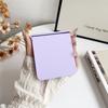 Matte Candy Color Case for Samsung Galaxy Z Flip 7 6  4 3 ZFlip Flip7 Solid Color Hard Hinge Shockproof Ins Korean Cover