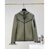 Veste cardigan zippée à capuche en coton pour homme - Manteau décontracté printemps/automne 2024