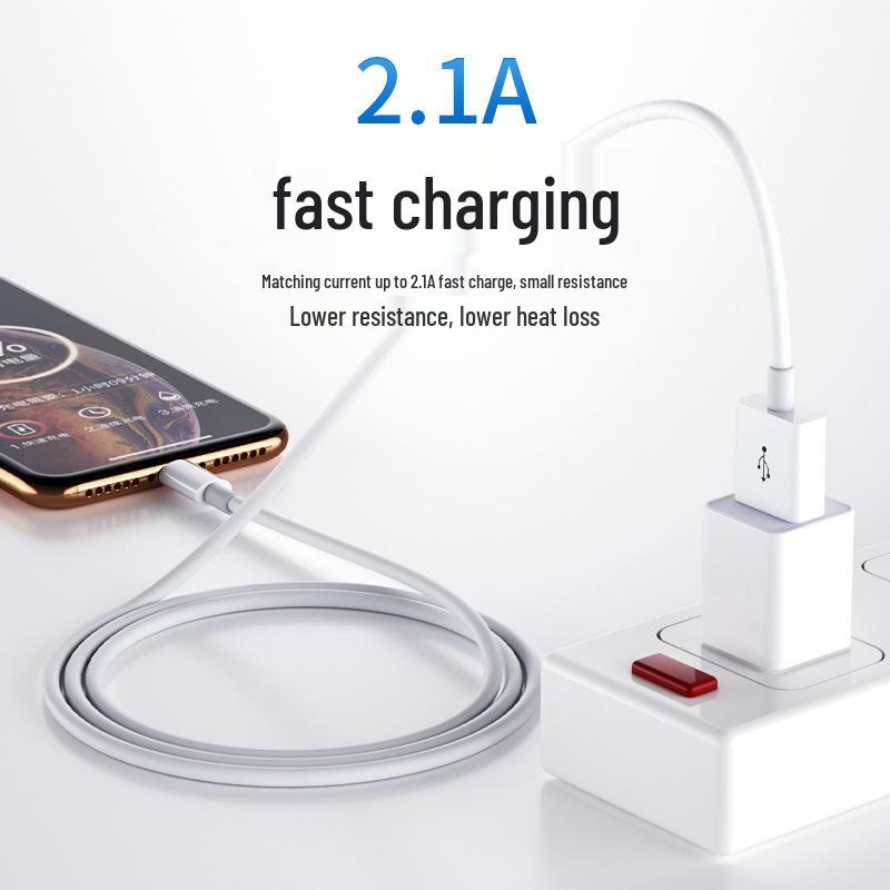 Compatible Apple iPhone Fast Charging Cable for 14, 13 Pro, 7 Plus, 8, and iPad
