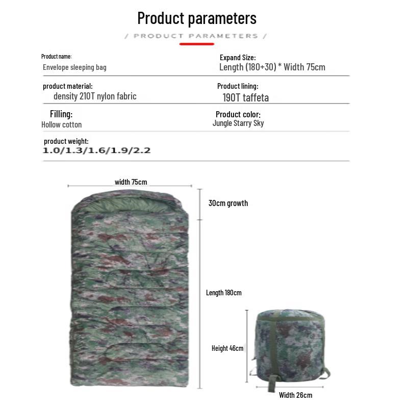 Wanfu Envelope Camping Sleeping Bag