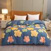 Luxury Flower Style Cotton Duvet Cover Skin-friendly Soft Bedding White Floral Botanical Pattern Comforter Cover with Zipper