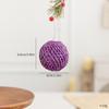 Purple 8CM Foam Christmas Ball Ornament for Tree, Wreath, or Scene Decoration.