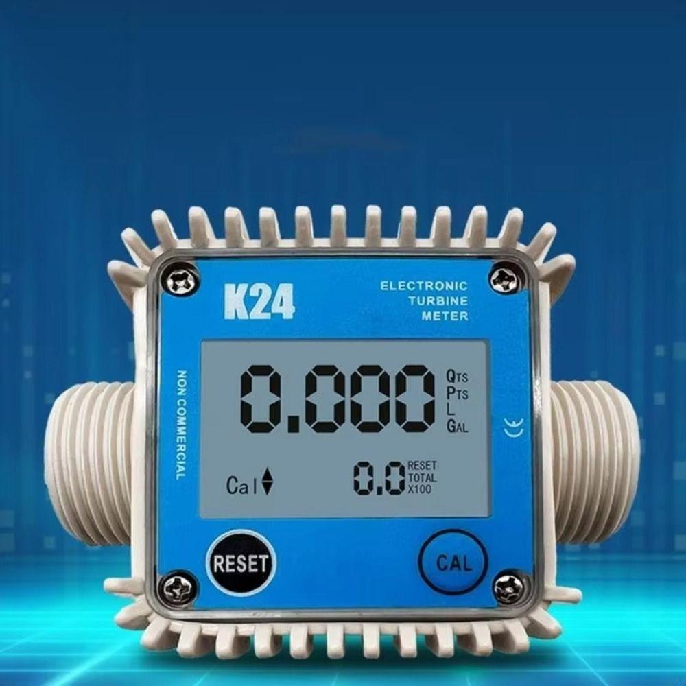 High Accuracy Digital Flow Meter Plastic External Thread Liquid Flow Meter Water Measuring