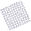 100Pcs Microphone Cover Dust Sweat Resistant Disposable Excellent Elasticity Reduce Noise Microphone CapsWhite Red Dot
