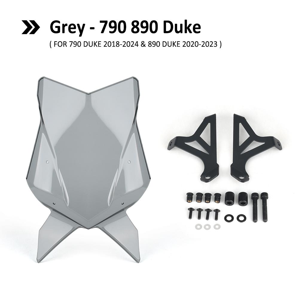 Motorcycle Windscreen Windshield Wind Screen Shield Protector Deflector Guard For 790duke 790 Duk 18-24 890duke 890 Duk 20-23