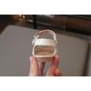 Girls Hollow Out Woven Princess Sandals, Spring Summer Knit Crocs Half Shoes for Baby Girls