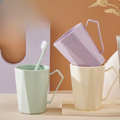 Becher für Toilettenartikel und Zahnbürsten mit großem Fassungsvermögen, Haushalts-Kunststoff-Zahnputzbecher, verdickter Becher zum Zähneputzen und Ausspülen