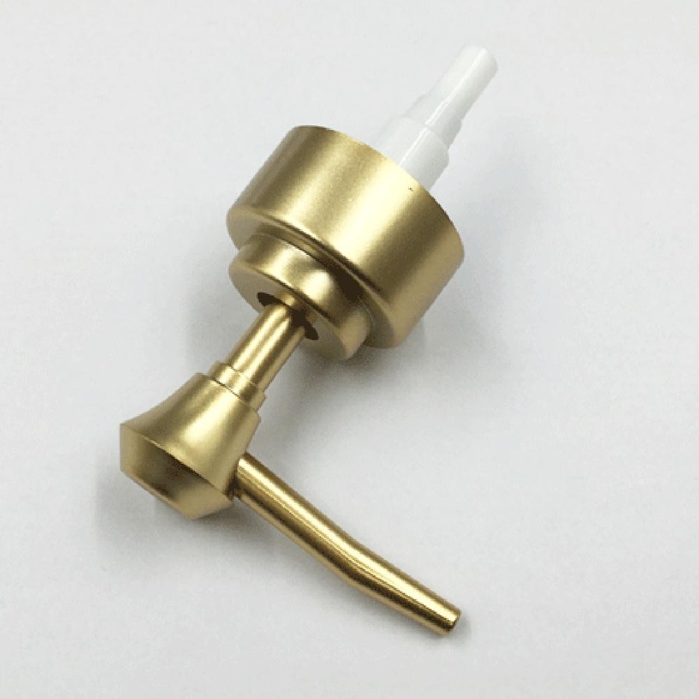 Testina a Pompa Dispenser Sapone e Lozione Argento Brillante Elegante per un Look Raffinato