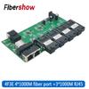 4 Optical, 3 Electrical Gigabit Ethernet Switch, 1000M PCB Board, 4F3E Transceiver