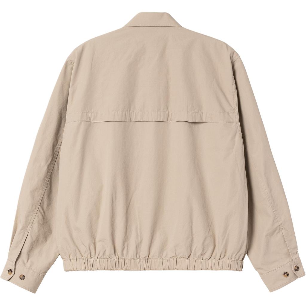 Carhartt WIP SS25 Hrudník C Vyšívané logo Volný lem Ležérní bunda Pánská bunda Béžová I034516-0QS-XX