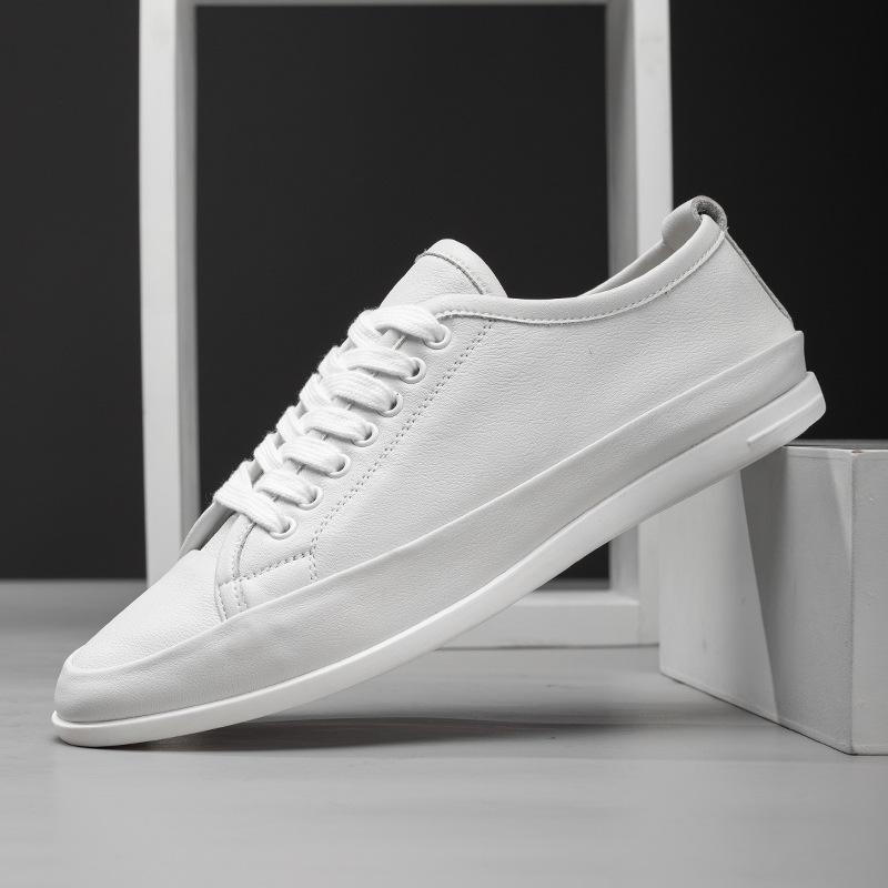 Wenzhou 2025 direct supply white shoes men's versatile trendy shoes fashion breathable white board shoes men's Korean version casual shoes