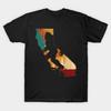 Men Black Print T-shirt Bigfoot Retro Vintage Sasquatch California No-Cut Transfer Paper Print Cotton Tshirt