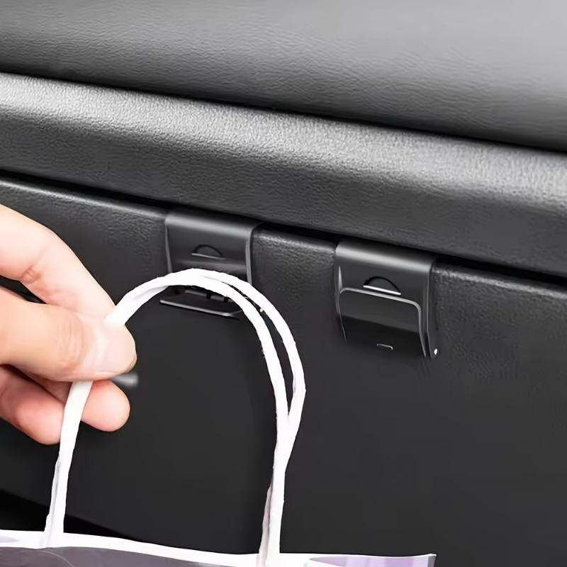 2Pcs Foldable Storage Hook - Black Car Storage Hook, Suitable for Most Vehicles, Lightweight and Durable